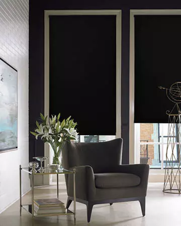 Black Blackout Blinds