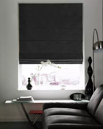 Black Roman Blinds