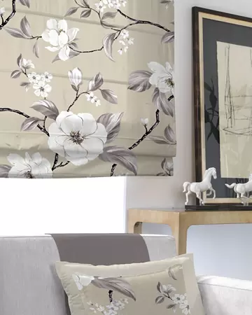 Floral Roman Blinds