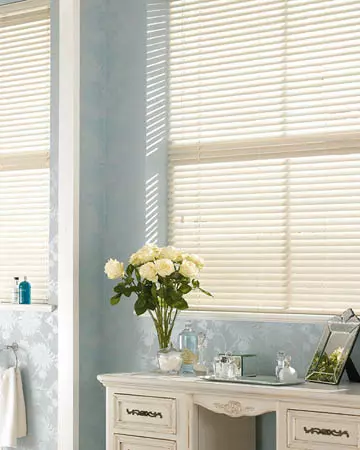Kitchen & Bathroom Faux Wood Blinds