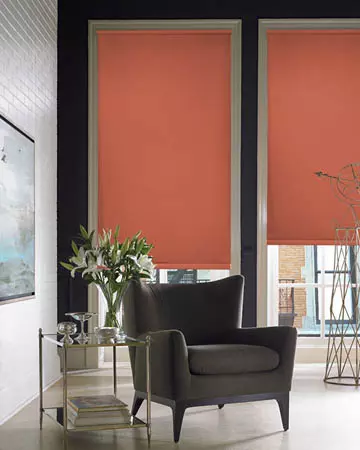 Orange Blackout Blinds