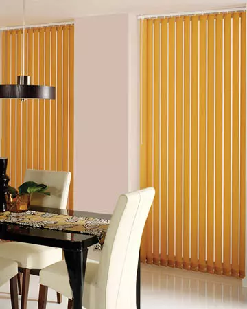 Orange Vertical Blinds