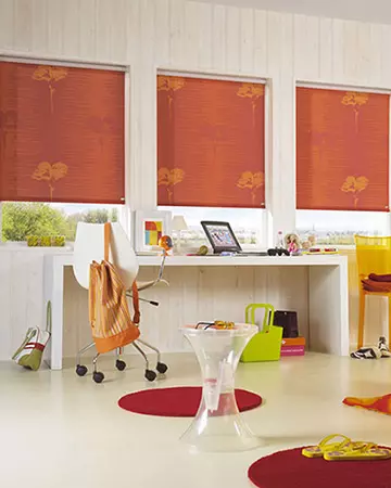 Orange Roller Blinds