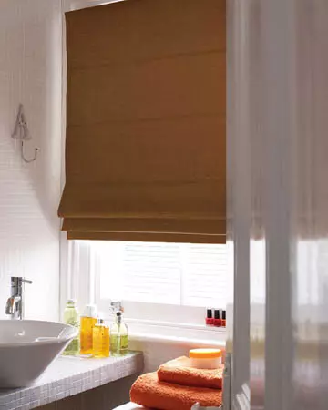 Brown Roman Blinds