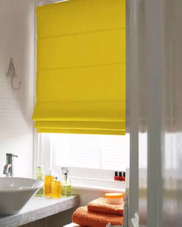 Yellow Roman Blinds