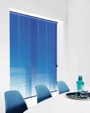 Blue Venetian Blinds
