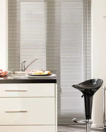 Silver Venetian Blinds