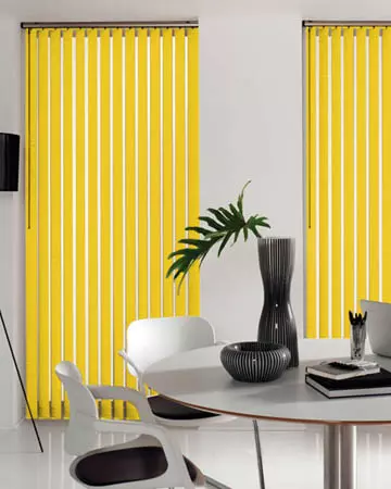 Yellow Vertical Blinds