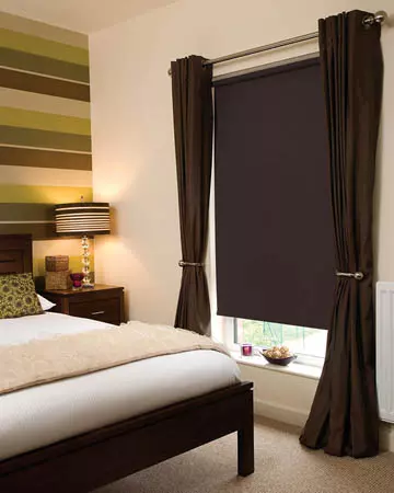 Bermuda Chocolate Brown Blackout Blinds