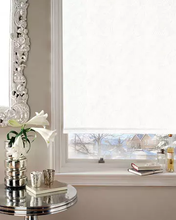 Louvolite Romany White Blackout Blinds