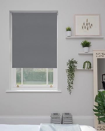 Wipeable Antracite Blackout Blinds