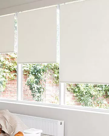Wipeable Cream Blackout Blinds