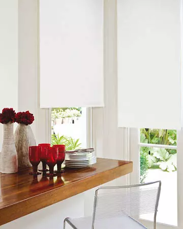 Wipeable White Blackout Blinds