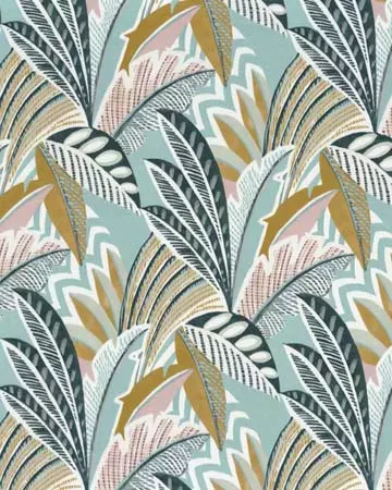 Camengo Cordillere Des Andes Celadon Curtains