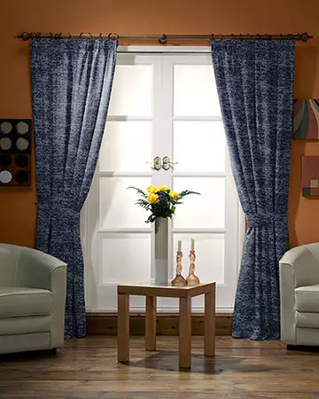 Clarke & Clarke Castilla Midnight Curtains