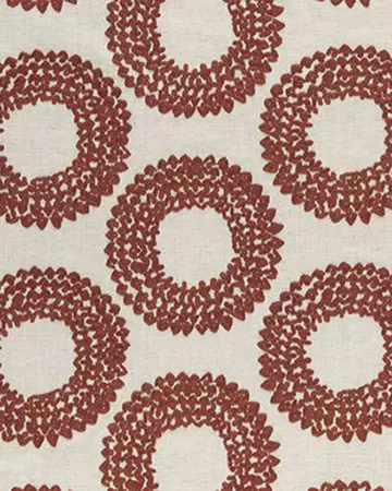 Clarke & Clarke Dashiki Cinnabar Curtains