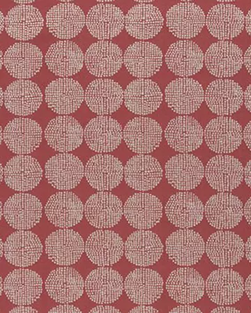 Clarke & Clarke Kiko Red Curtains