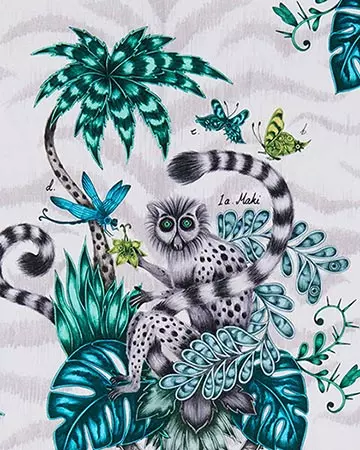 Clarke & Clarke Lemur Jungle Curtains