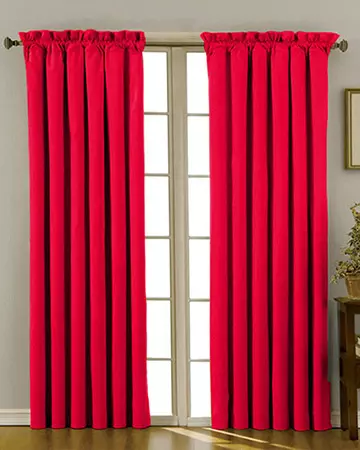 Clarke & Clarke Linoso Cranberry Curtains