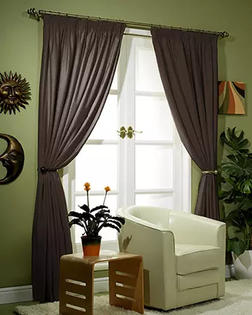 Clarke & Clarke Linoso Espresso Curtains
