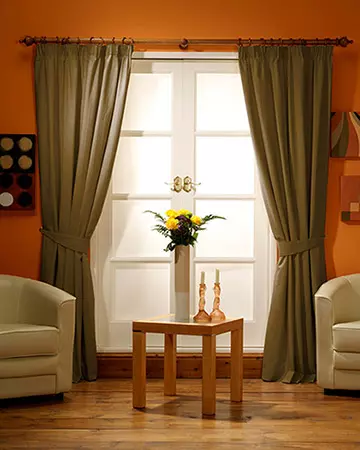 Clarke & Clarke Linoso Pesto Curtains