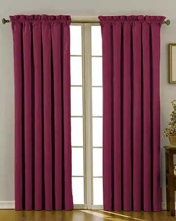 Clarke & Clarke Linoso Raspberry Curtains