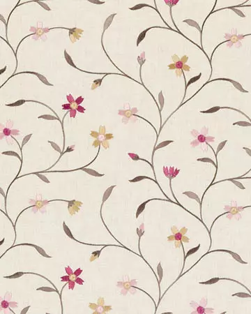 Clarke & Clarke Mellor Raspberry Curtains