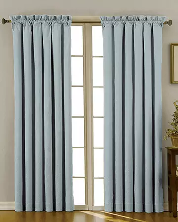 Clarke & Clarke Nantucket French Blue Curtains