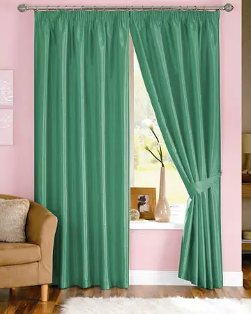 Dahlia Green Curtains