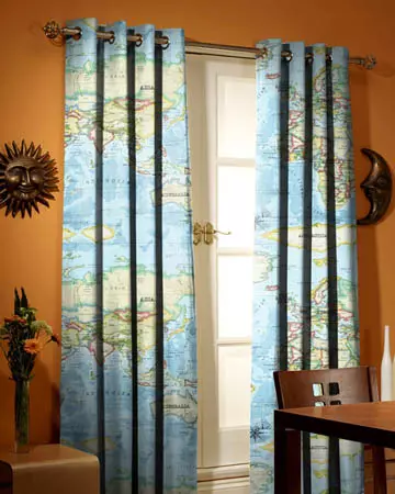 Prestigious Atlas Azure Curtains