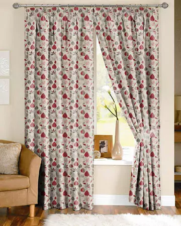 Prestigious Maple Red Berry Curtains