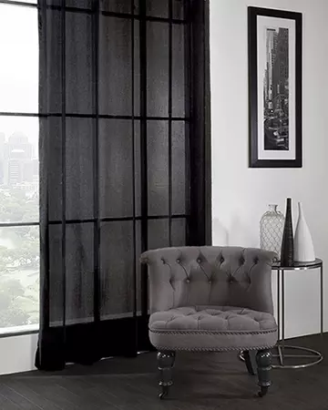 Soft Breeze Black Curtains