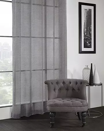 Soft Breeze Grey Curtains