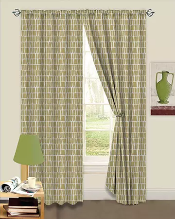 Studio G Quadro Ochre Curtains