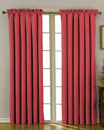 Tomato Red Curtains