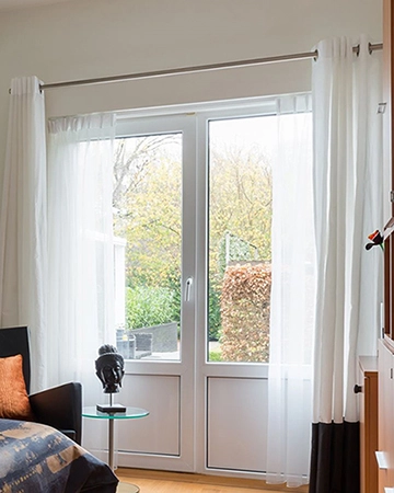 Voile White Curtains