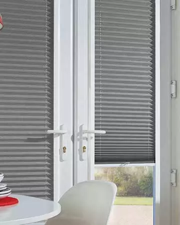 Neat Fit Concrete Pleated Blinds