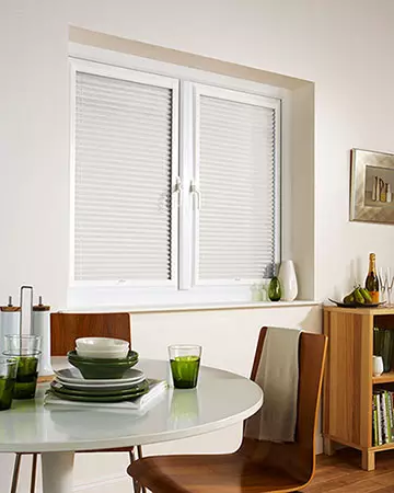 Neat Fit Honeycomb White Pleated Blinds