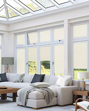 Neat Fit Ivory Pleated Blinds
