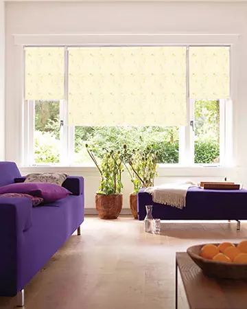 Daisy Cream Roller Blinds