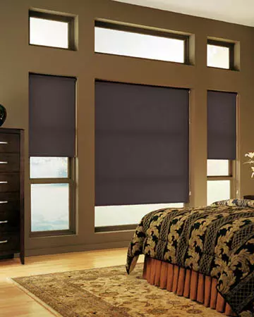 Satin Pure Chestnut Roller Blinds