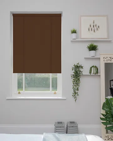 Canvas Cocoa Roller Blinds