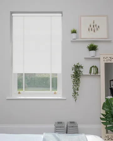 Canvas White Cloud Roller Blinds