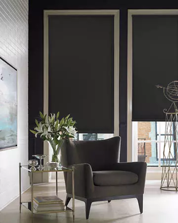 Eclipse Palette Black Roller Blinds