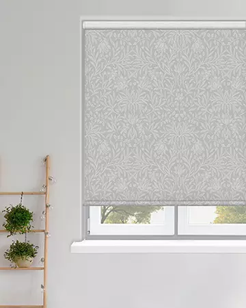 Louvolite Florence Cathedral Grey Roller Blinds