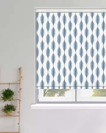 Louvolite Ikat Azure Roller Blinds