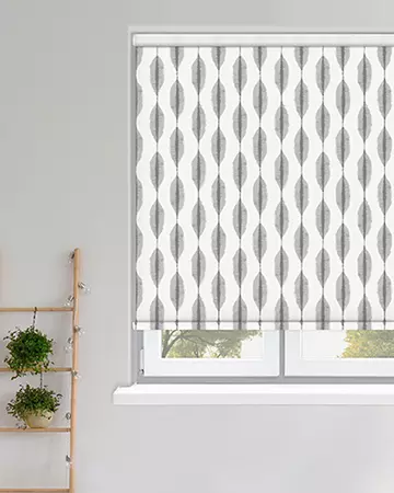 Louvolite Ikat Graphite Roller Blinds