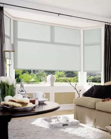 Louvolite Aspect Whisper Grey Roller Blinds