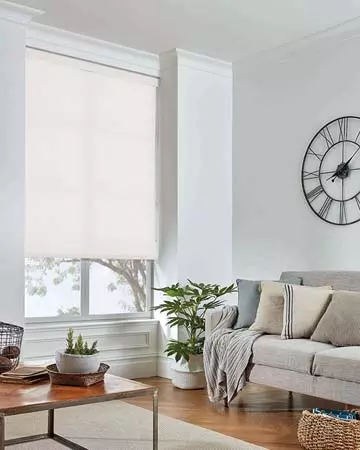Louvolite Aspect White Roller Blinds