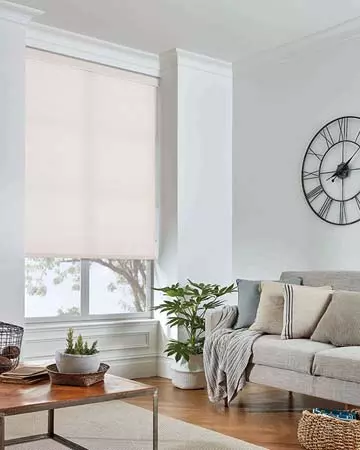 Louvolite Carnival Ecru Roller Blinds